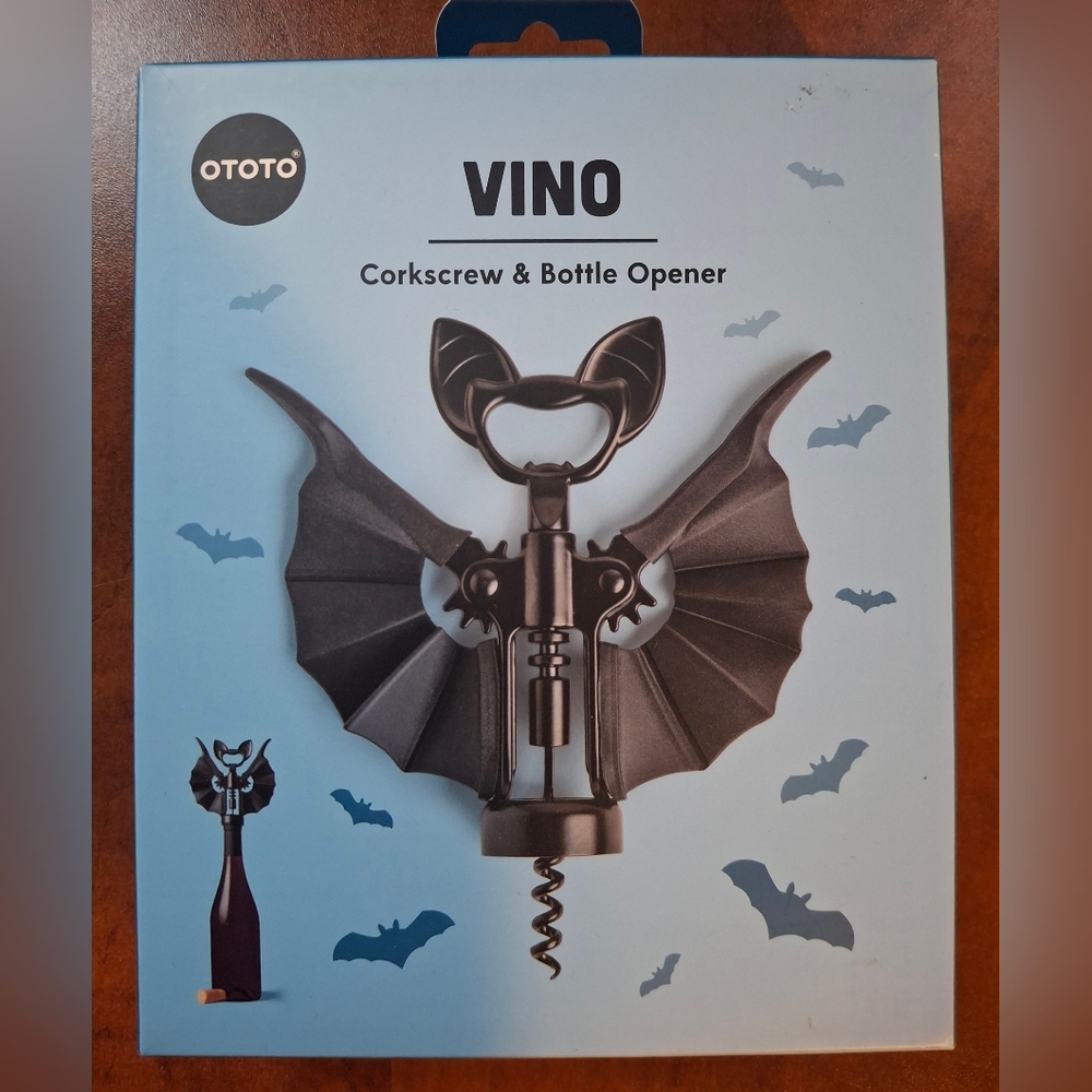 OTOTO Vino Bat Wing Corkscrew & Bottle Opener